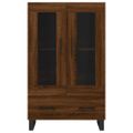 vidaXL Vysoká skrinka hnedá dub 69,5x31x115 cm kompozitné drevo