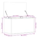 vidaXL Úložný box dub sonoma 60x35x35 cm kompozitné drevo