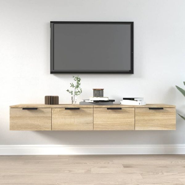 vidaXL Nástenné skrinky 2 ks dub sonoma 68x30x20 cm spracované drevo
