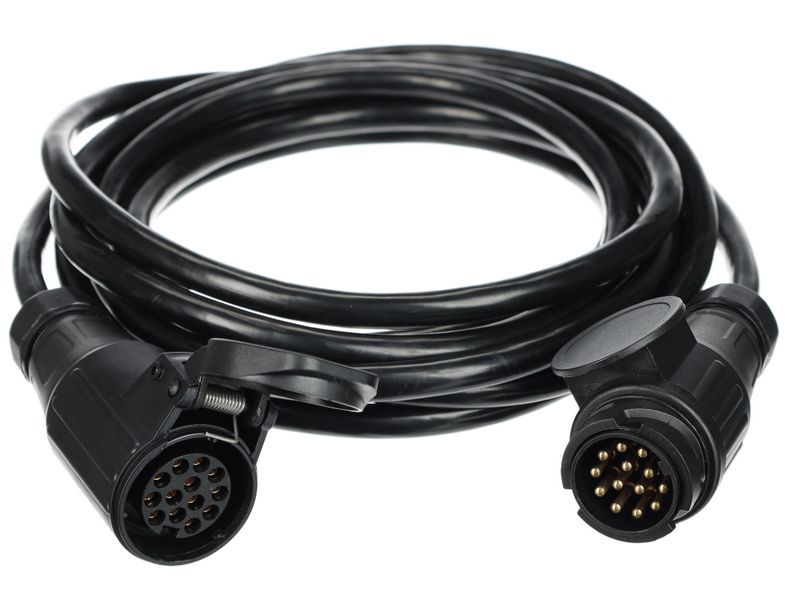 Prodlužovací 13pin kabel - závěsná zásuvka+zástrčka TRAILER CABLE 8, 12V, 5m SIXTOL