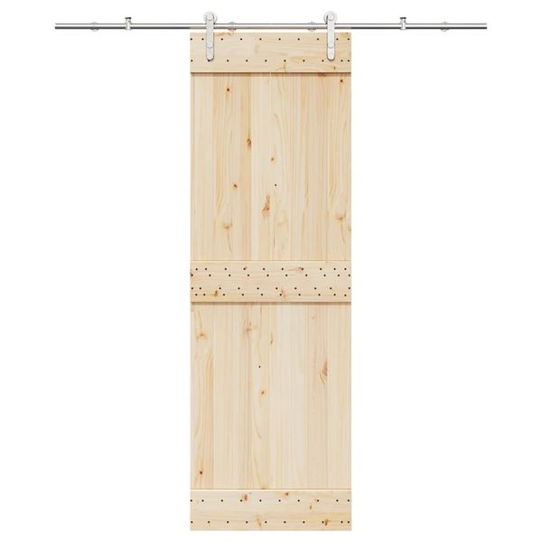 vidaXL Kovanie na posuvné dvere 183 cm, nehrdzavejúca oceľ, strieborné