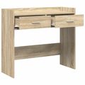 vidaXL Konzolový stôl Dub sonoma 90 x 35 x 80 cm Kompozitné drevo