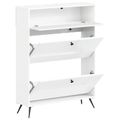 vidaXL Skriňa na topánky BREDA 78 x 24 x 103 cm Kompozitné drevo