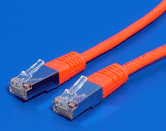 S/FTP patchkabel kategórie 6, 0,5 m, červený
