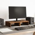 vidaXL Stojan na monitor staré drevo 50x27x10 cm kompozitné drevo