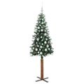 vidaXL Úzky vianočný stromček Zelená 180 cm