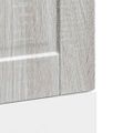 vidaXL Panel umývačky riadu Porto sivé sonoma 45x1,5x57 cm kompozitné drevo