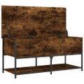 vidaXL Úložná lavička dymový dub 100x42,5x47cm kompozitné drevo