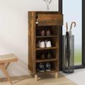 vidaXL Botník dymový dub 40x36x105 cm spracované drevo
