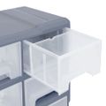 vidaXL Organizér so 16 strednými zásuvkami 52x16x37 cm