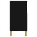 vidaXL Komoda čierna 60x35x70 cm spracované drevo