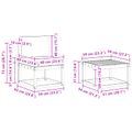 vidaXL Záhradná súprava gaučov 5 ks Biela a svetlosivá Polyester
