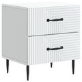 vidaXL Nočný stolík 2 ks Biela 43 x 34,5 x 47,5 cm Kompozitné drevo