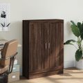 vidaXL Knižnica hnedý dub 82,5x30,5x115 cm kompozitné drevo