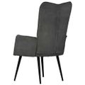 vidaXL Kreslo wingback čierne plátno