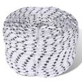 vidaXL Spletané lodné lano, polyester 12 mm x 50 m