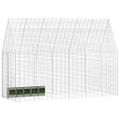 vidaXL Klietka pre králiky Strieborná 300 x 100 x 210 cm