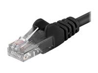 Prepojovací kábel - RJ-45 (M) do RJ-45 (M) - 1 m - UTP - CAT 6 - čierna