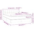 vidaXL Posteľný rám boxsping s matracom tmavomodrý 140x200 cm zamat