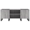vidaXL Skrinka na platne sivá sonoma 121x38x48 cm kompozitné drevo