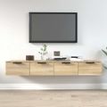 vidaXL Nástenné skrinky 2 ks dub sonoma 68x30x20 cm spracované drevo