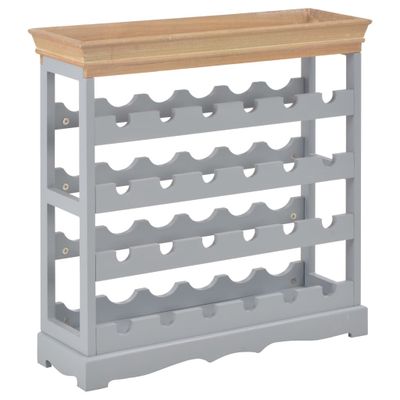 vidaXL Skrinka na víno, sivá 70x22,5x70,5 cm, MDF