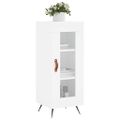 vidaXL Komoda lesklá biela 34,5x34x90 cm spracované drevo