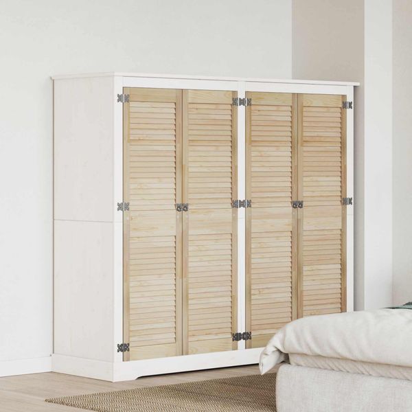 vidaXL Skříňové dvere s dverami 4 pcs Prírodná 140,5 x 2,1 x 39,5 cm