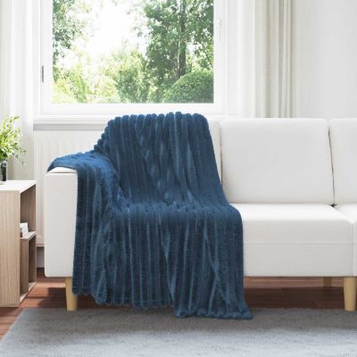 vidaXL Deka Námornícka modrá 150 x 130 cm Flís