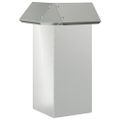 vidaXL Slimáková ohrada 4 ks 13,5 x 13,5 x 25 cm Pozinkovaná oceľ