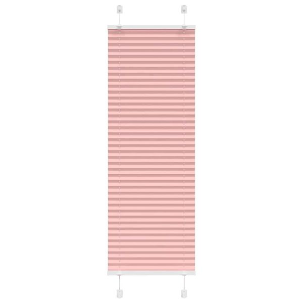 vidaXL Plisovaná roleta ružová 40x150 cm šírka látky 39,4 cm polyester
