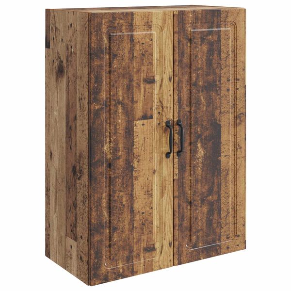 vidaXL Nástenná skrinka Staré drevo 66 x 34,5 x 90 cm Kompozitné drevo