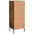 vidaXL Komoda dymový dub 34,5x34x90 cm spracované drevo