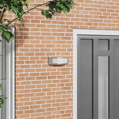 vidaXL Exteriérové nástenné svietidlo Strieborná 32 x 10 x 10 cm
