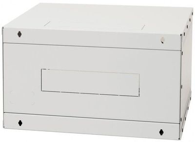 19''rozvádzač jednodiel.9U/400mm FLAT-PACK plech.dv.