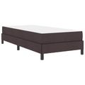 vidaXL Posteľ s pružinovým rámom Tmavohnedá 90 x 200 cm látka