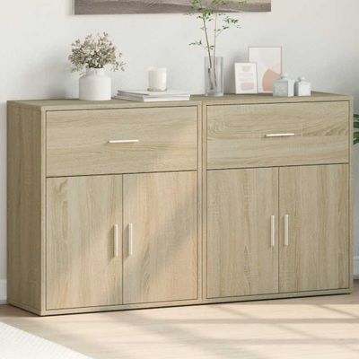 vidaXL Komody 2 ks dub sonoma 60x31x70 cm kompozitné drevo