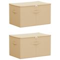 vidaXL Úložná krabica 2 ks Netkaná látka 55 x 35 x 32 cm 61,6 L