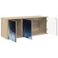 vidaXL Nástenný TV kabinet RAALTE 102 x 33 x 40 cm Dub sonoma