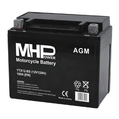 Batéria motocyklová 12V / 12Ah MHPower YTX12-BS