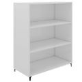 vidaXL Komoda lesklá biela 69,5x32,5x90 cm spracované drevo