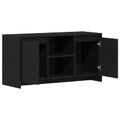 vidaXL TV skrinka 102 x 37,5 x 52,5 cm Čierny dub Kompozitné drevo
