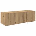 vidaXL TV nástenná skriňa 100 x 35 x 31 cm Remeselný dub