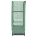 vidaXL Záhon s krytom na skleník ratanový vzhľad 80x40x123 cm