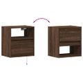 vidaXL TV nástenné skrinky s LED svetlami 2 ks hnedý dub 41x31x45 cm