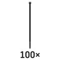 Sťahovacia páska 250×4,8, čierna, 100 ks