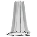 vidaXL Moskytiéra na dáždnik 220 sieťovina čierna Φ300x230 cm