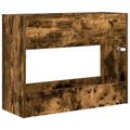vidaXL Stojan na slnečník Dymová dub 65 x 24 x 50 cm Kompozitné drevo