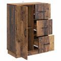 vidaXL Servírovacia skriňa so zásuvkou Staré drevo 66 x 34,5 x 87 cm