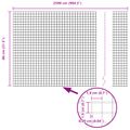 vidaXL Zvarený drôtený plot 2500 x 80 cm Zelená